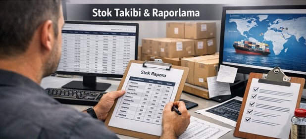 Antrepoda lot bazlı stok takibi ve raporlama süreci